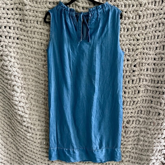 Angela Mara Sleeveless Denim Dress Size Medium - Picture 7 of 10